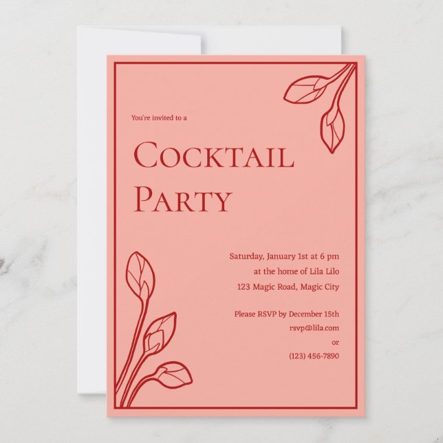 Invitación de grupo personalizada de Lotus Buds (Anverso)