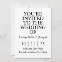 Invitación de Guarda la Fecha
