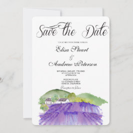 Invitación de Guarda la Fecha Viñedo Toscano