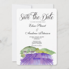Invitación de Guarda la Fecha Viñedo Toscano