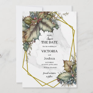 Invitación de guardado de fecha de la bodega