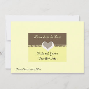 Invitación de Guardar la Fecha con Chocolate y But