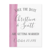 Invitación de Guardar la Fecha con Pincelada de Ac