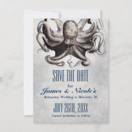 Invitación de guardar la fecha de la boda del pulp