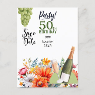 Invitación de guardar la fecha para la fiesta de c