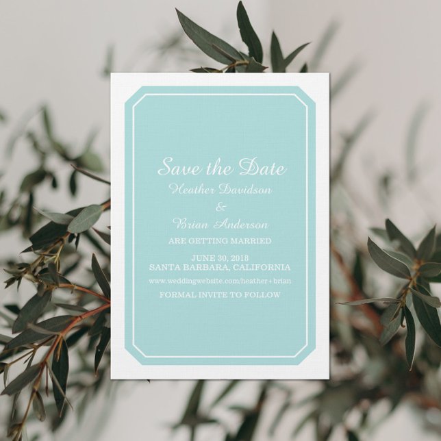 Invitación de guardar la fecha simplemente elegant (Subido por el creador)