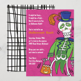 Invitación de Guay Skeleton para la fiesta de Hall