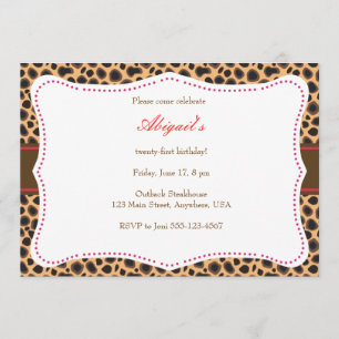 Invitación de Guepardo Bonito