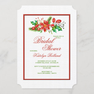 Invitación de guirnalda de Navidad