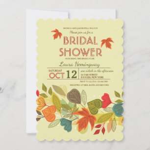 Invitación de guirnalda de otoño