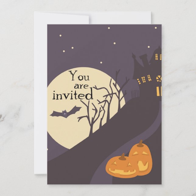 Invitación de Halloween (Anverso)
