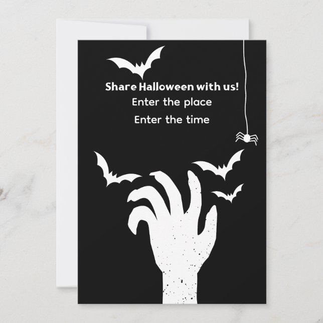 Invitación de Halloween (Anverso)
