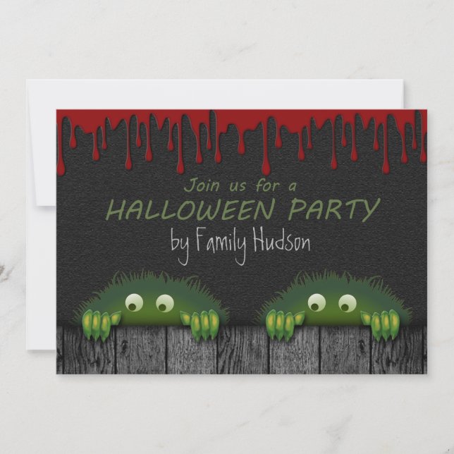 Invitación de Halloween (Anverso)