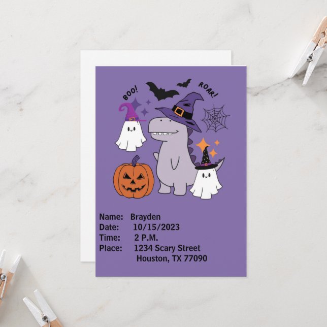 Invitación de Halloween (Anverso/Reverso In Situ)