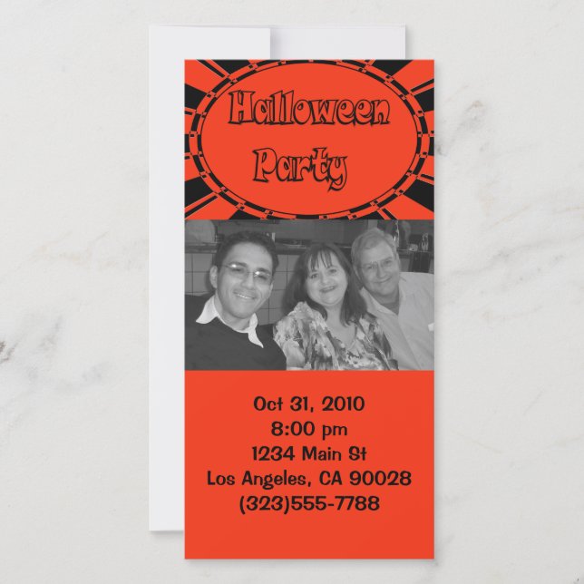 Invitación de Halloween (Anverso)