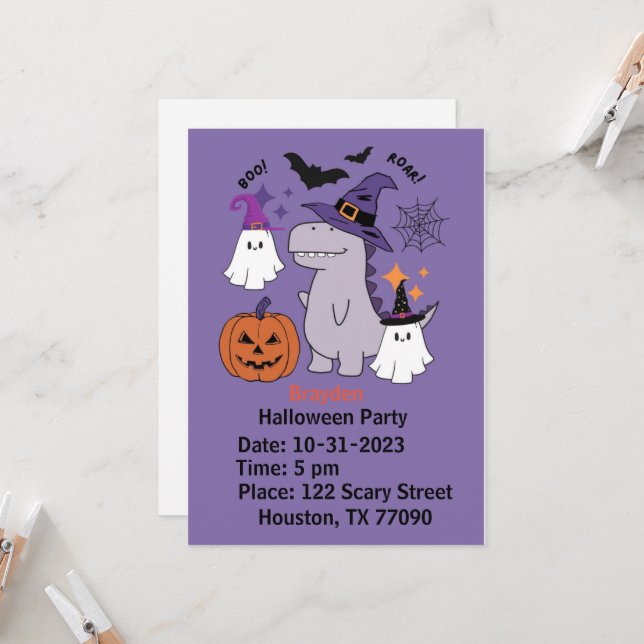 Invitación de Halloween (Anverso/Reverso In Situ)