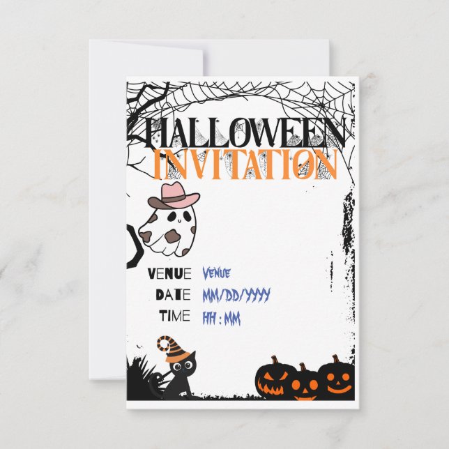 Invitación de Halloween 03 (Anverso)