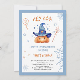 Invitación de Halloween 5º Birthday Boy