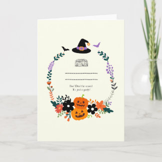Invitación de Halloween Adorable