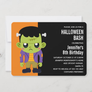 Invitación de Halloween al Monstruo Frankenstein V