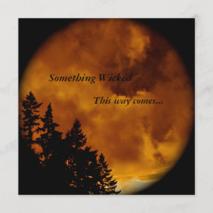 Invitación de Halloween: Algo Malvado