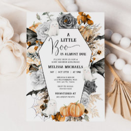 Invitación de HALLOWEEN Baby Shower, Un Pequeño Bo