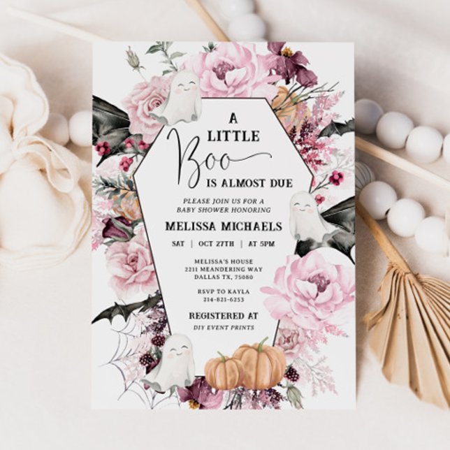 Invitación de HALLOWEEN Baby Shower, Un Pequeño Bo (Subido por el creador)