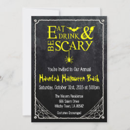Invitación de Halloween Come Bebe y Sé Espantoso