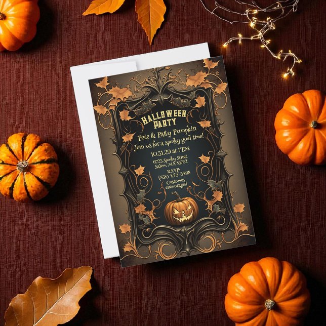 Invitación de Halloween con estilo de época - Pers (Subido por el creador)