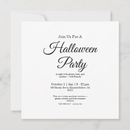 Invitación de Halloween con fantasía