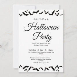 Invitación de Halloween con fantasía
