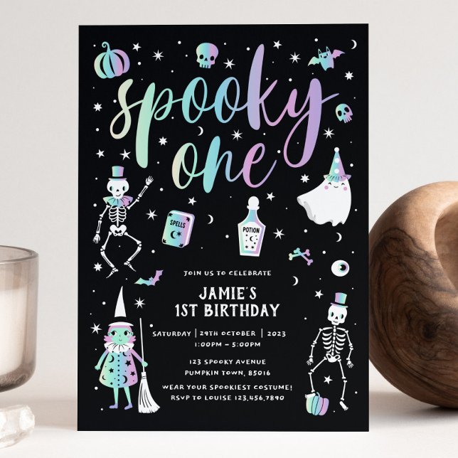 Invitación de Halloween con fantasía (Subido por el creador)