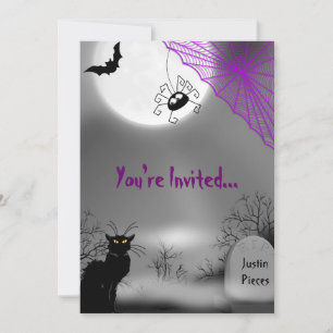 Invitación de Halloween con miedo
