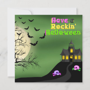Invitación de Halloween con Rockin