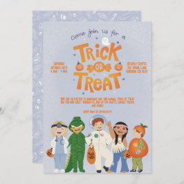 Invitación de Halloween con trucos