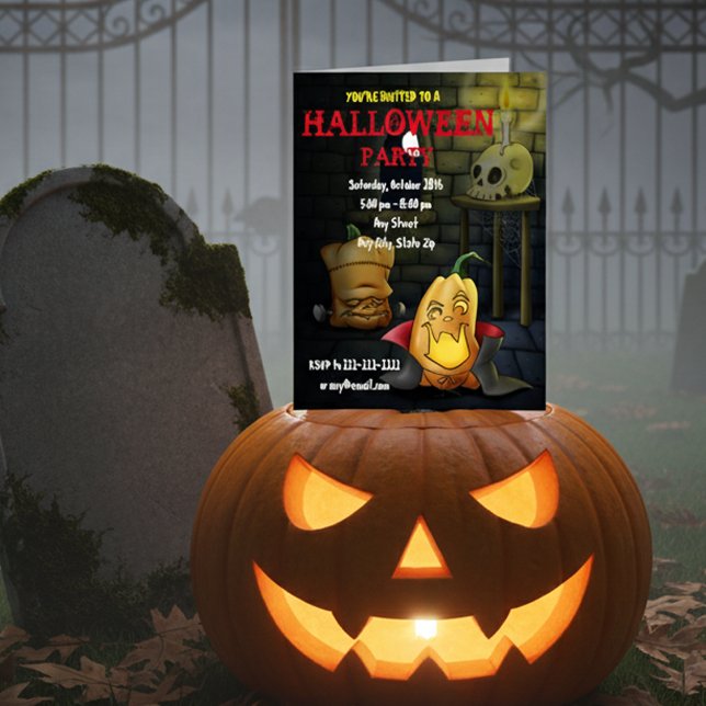 Invitación de Halloween/Cumpleaños de los Monstruo (Subido por el creador)