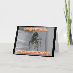 Invitación de Halloween de araña