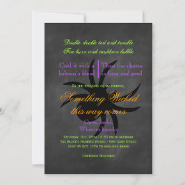 Invitación de Halloween de Araña Malvada