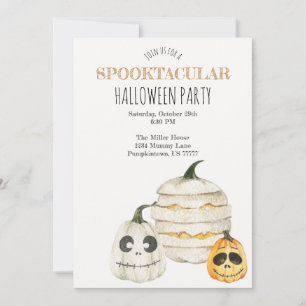 Invitación de Halloween de calabaza Spooktacular