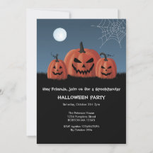 Invitación de Halloween de Calabazas