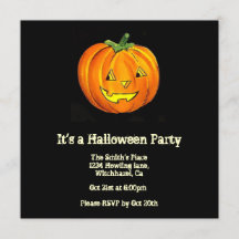 Invitación de Halloween de época