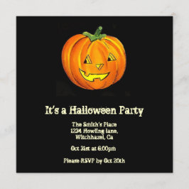 Invitación de Halloween de época