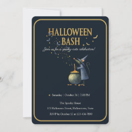 Invitación de Halloween de época. Asistente para r