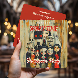 Invitación de Halloween de época espeluznante