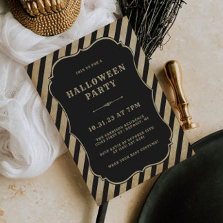 Invitación de Halloween de época para Halloween de