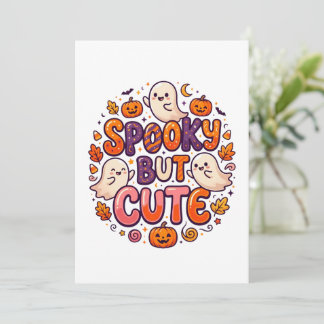 invitación de Halloween de fantasma lindo