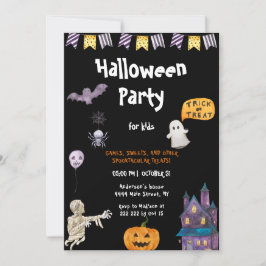 Invitación de Halloween de fiesta para Niños