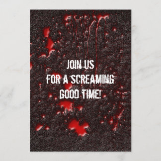 Invitación de Halloween de Horror en Roadkill
