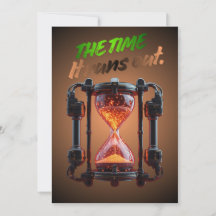 Invitación de Halloween de juego de reloj de arena