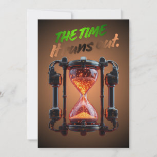 Invitación de Halloween de juego de reloj de arena